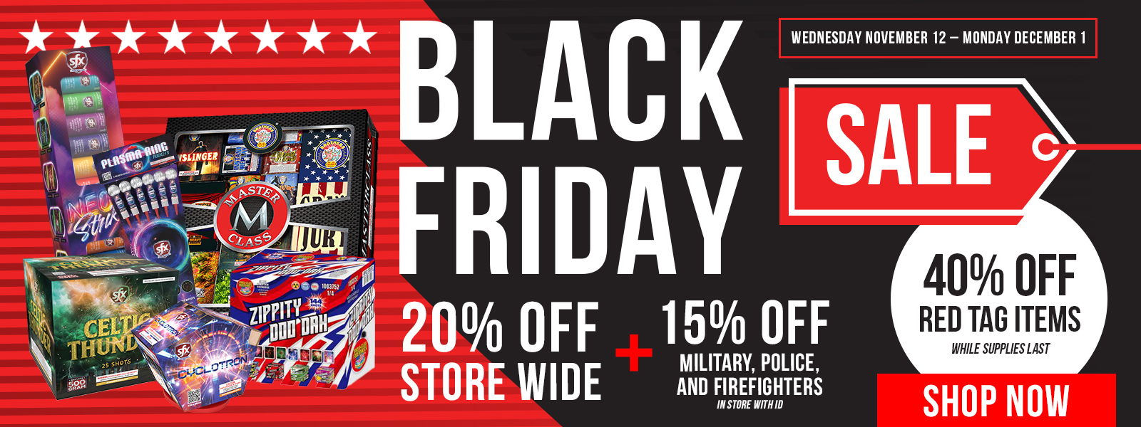 Shop our Black Friday Sale now through December 1!